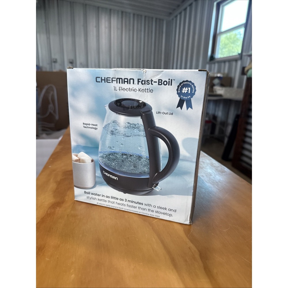 Chefman Fast-Boil 1L Electric Kettle Opened Box Tested